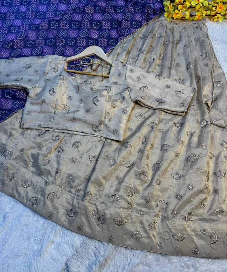 Traditional Mulberry Silk Lehenga