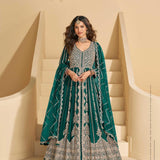 Mirza Premium Embroidered Anarkali Suit