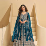 Mirza Premium Embroidered Anarkali Suit