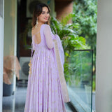 Elegance Blooming Anarkali Gown