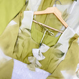 Floral Organza Cotton Flared Suit