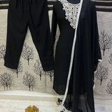 Classic Vichitra SIlk Straight Suit