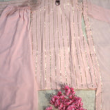 Perfect Blend Peach Straight Suit