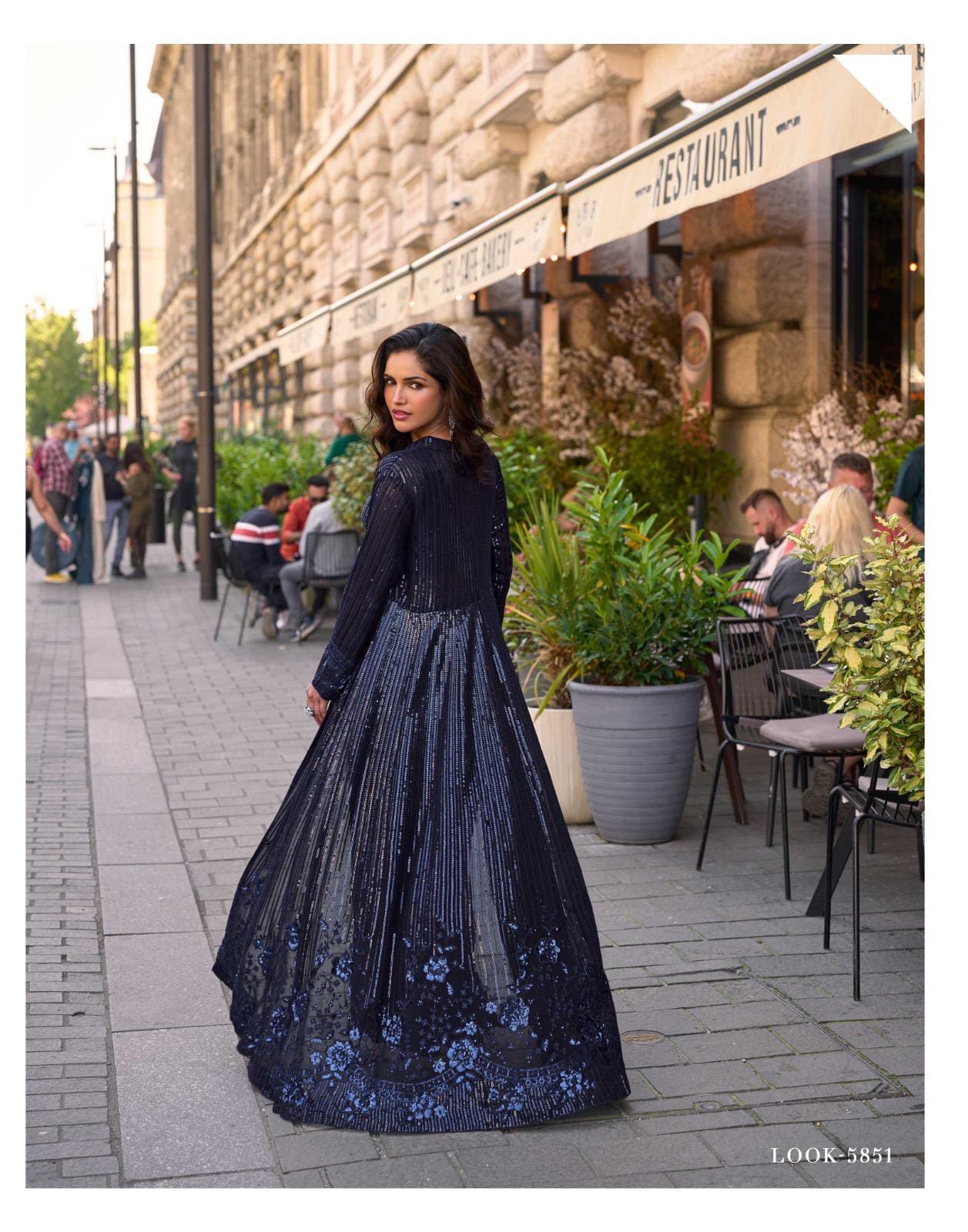Gorgeous Sequence Indo Lehenga
