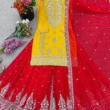 Exclusive Georgette Embroidered Suit