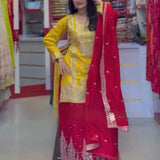 Exclusive Georgette Embroidered Suit