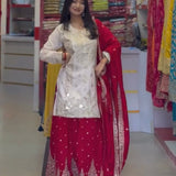 Exclusive Georgette Embroidered Suit