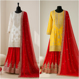 Exclusive Georgette Embroidered Suit
