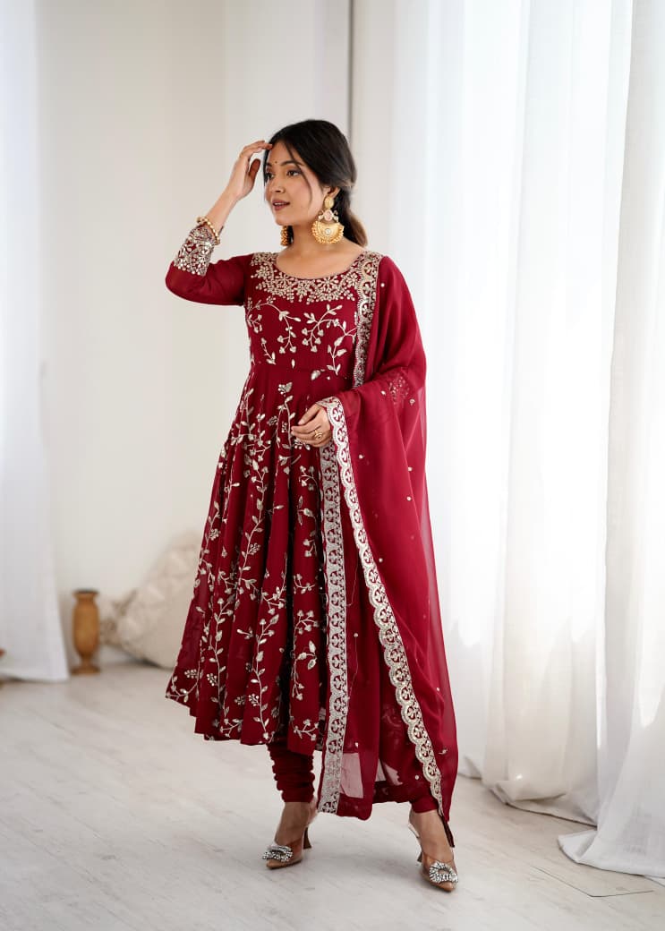 Exclusive Embroidered Anarkali Suit