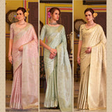 Shella Diamond Banarasi Silk Saree