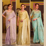Shella Diamond Banarasi Silk Saree