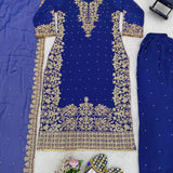 Classic Georgette Embroidered Suit