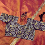 Fusion Vibrant Orange Silk Lehenga
