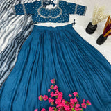 Designer Rayon Silk Lehenga Choli