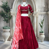 Designer Rayon Silk Lehenga Choli
