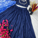 Designer Rayon Silk Lehenga Choli