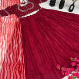 Designer Rayon Silk Lehenga Choli