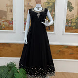 Trending Festive Black Koti Suit