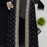 Trending Festive Black Koti Suit