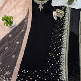 Trending Festive Black Koti Suit