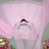 Fancy Baby Pink Georgette Suit