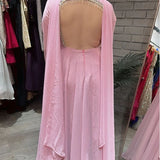 Black Designer Embroidered Gown