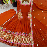 Elegant Embroidered Anarkali Suit