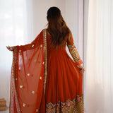 Elegant Embroidered Anarkali Suit