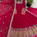 Elegant Embroidered Anarkali Suit