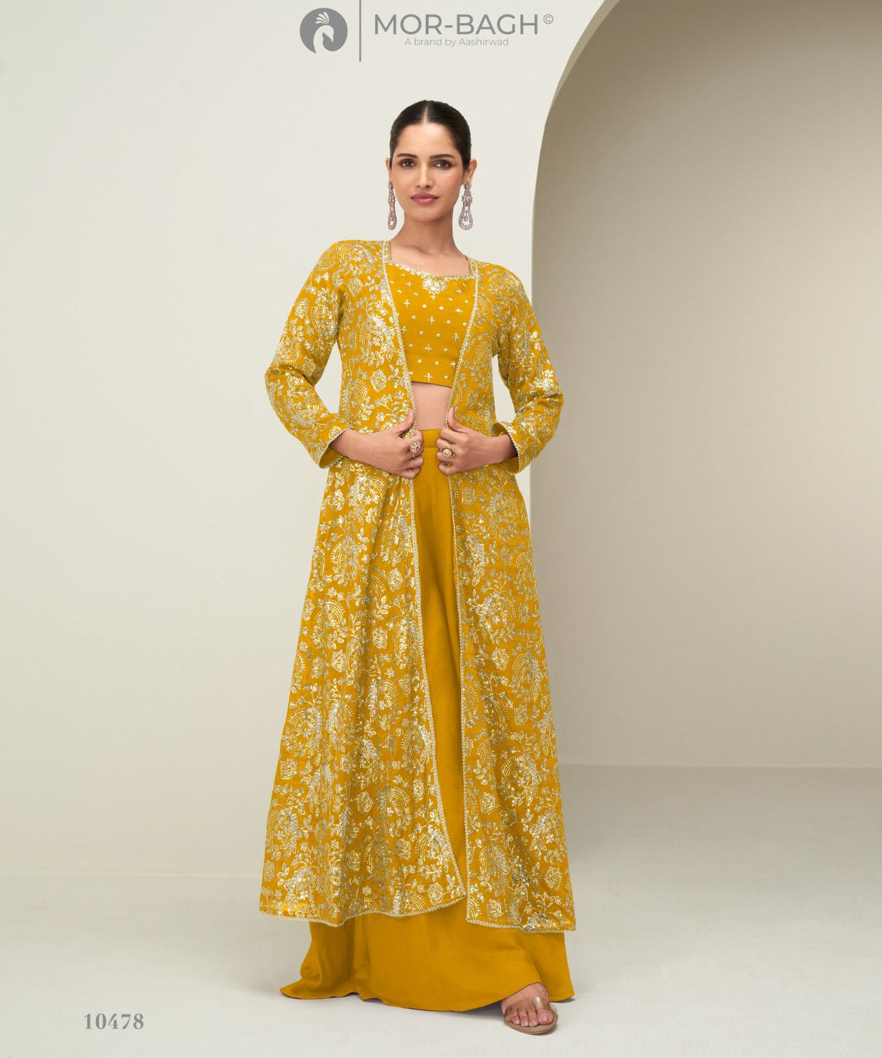 Gunjan Silk Embroidered Koti Suit