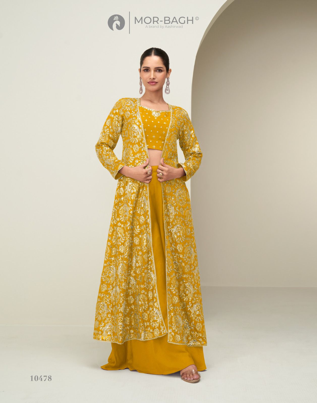 Gunjan Silk Embroidered Koti Suit