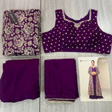 Gunjan Silk Embroidered Koti Suit