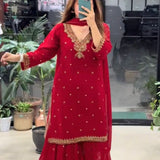 Stunning Festive Top Plazzo