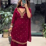 Stunning Festive Top Plazzo