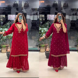 Stunning Festive Top Plazzo