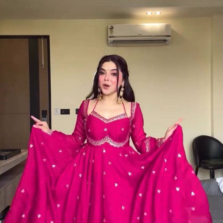 Designer Embroidered Anarkali Gown