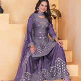 Purple Occasionally Chinon Suit