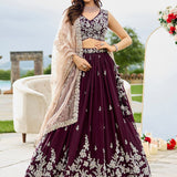 Gorgeous Bridal Satin Silk Lehenga