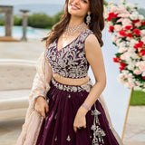 Gorgeous Bridal Satin Silk Lehenga