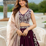 Gorgeous Bridal Satin Silk Lehenga