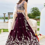 Gorgeous Bridal Satin Silk Lehenga