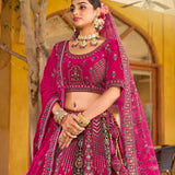 Lavish Bridal Wedding Velvet Lehenga