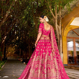 Lavish Bridal Wedding Velvet Lehenga