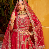 Lavish Bridal Wedding Velvet Lehenga