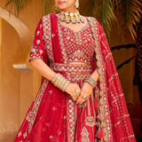 Lavish Bridal Wedding Velvet Lehenga
