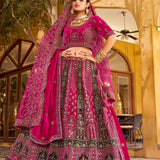 Lavish Bridal Wedding Velvet Lehenga