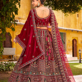 Lavish Bridal Wedding Velvet Lehenga