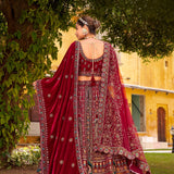 Lavish Bridal Wedding Velvet Lehenga