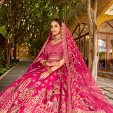 Lavish Bridal Wedding Velvet Lehenga