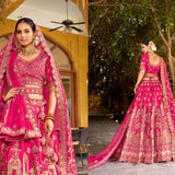 Lavish Bridal Wedding Velvet Lehenga